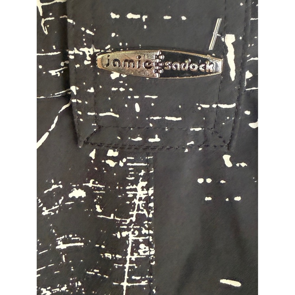 Jamie Sadock Black & White Performance Tennis/Golf Skort | Zip Pocket | Size 2 - Picture 5 of 6